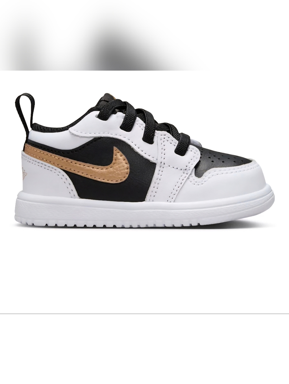 Nike Kids Black, White & Gold Low-Top Sneakers